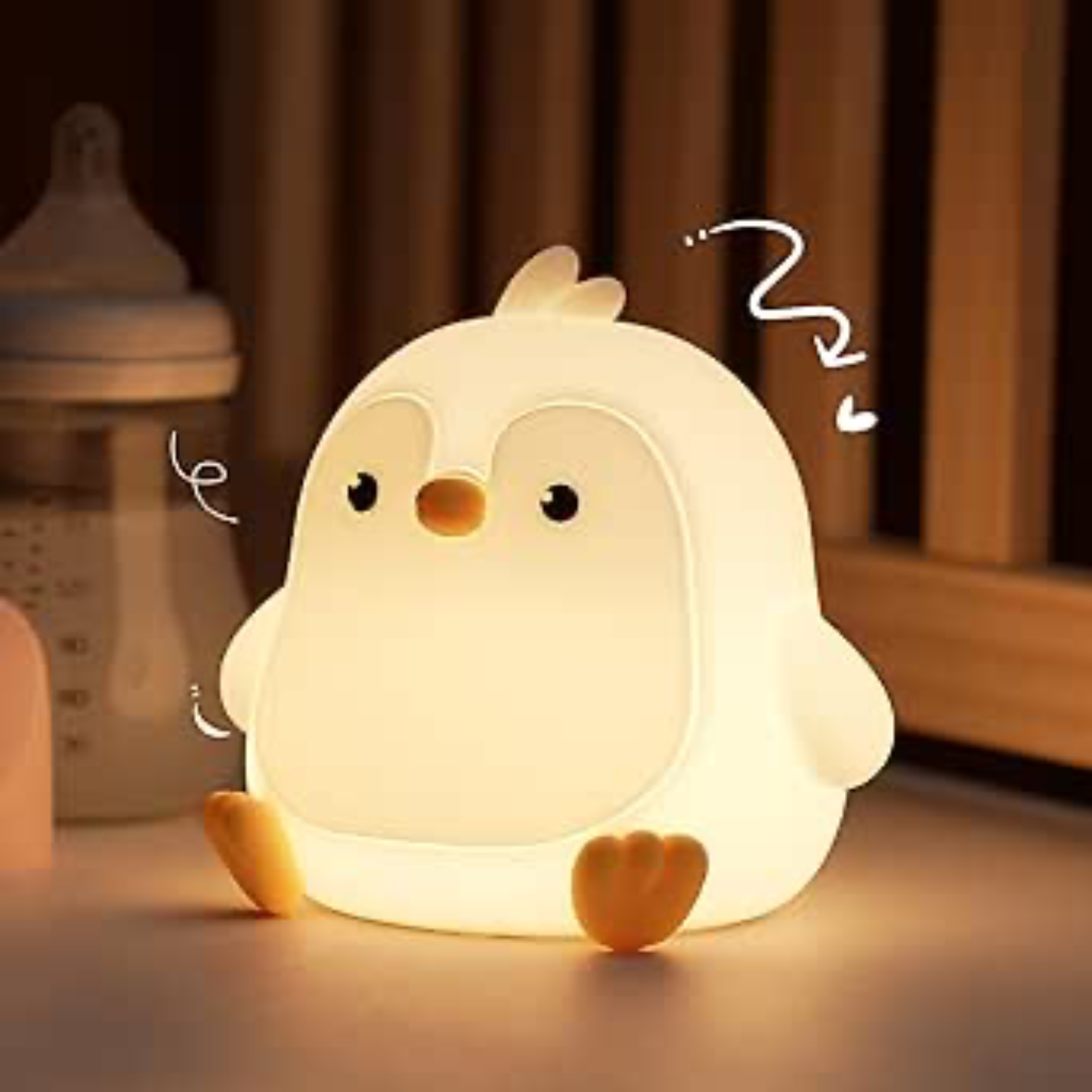 Lampara de noche de pinguino